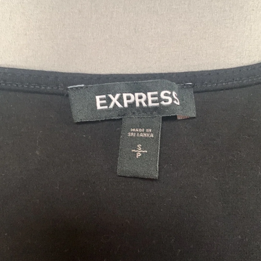 Black Faux Leather Express Knot Tank - Picture 2 of 3